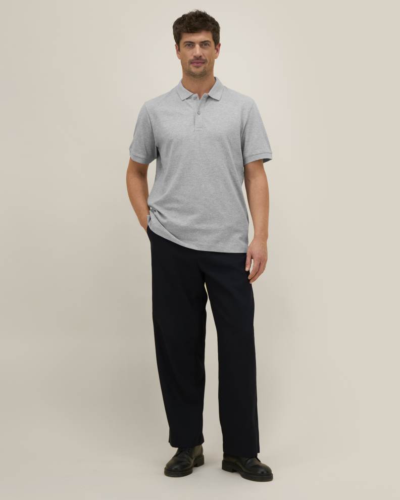 PREPSTER 2.0 - HEATHER GREY - POLOS SHORT SLEEVES - UNISEKS