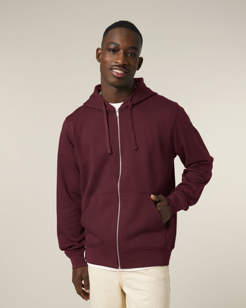 MIXER - BURGUNDY - SWEATSHIRTS JACKET - UNISEX