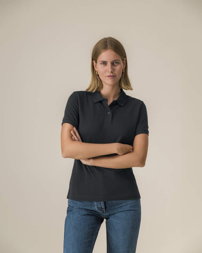 STELLA COASTER - BLACK - POLOS SHORT SLEEVES - WOMEN