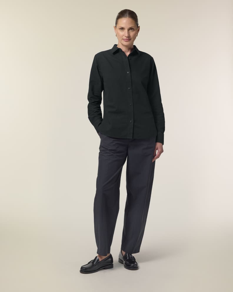 STELLA OXFORD SHIRT - BLACK - SHIRTS NON DENIM - WOMEN
