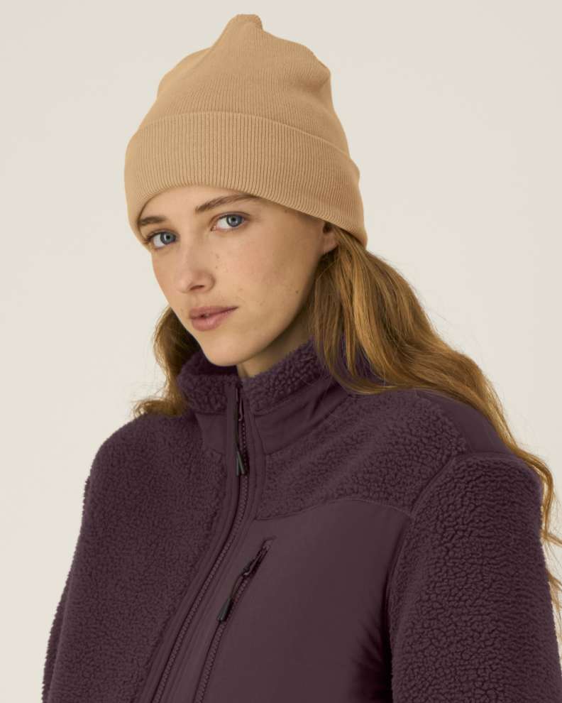  RIB BEANIE LATTE OS - LATTE - HEADWEAR BEANIE - UNISEX