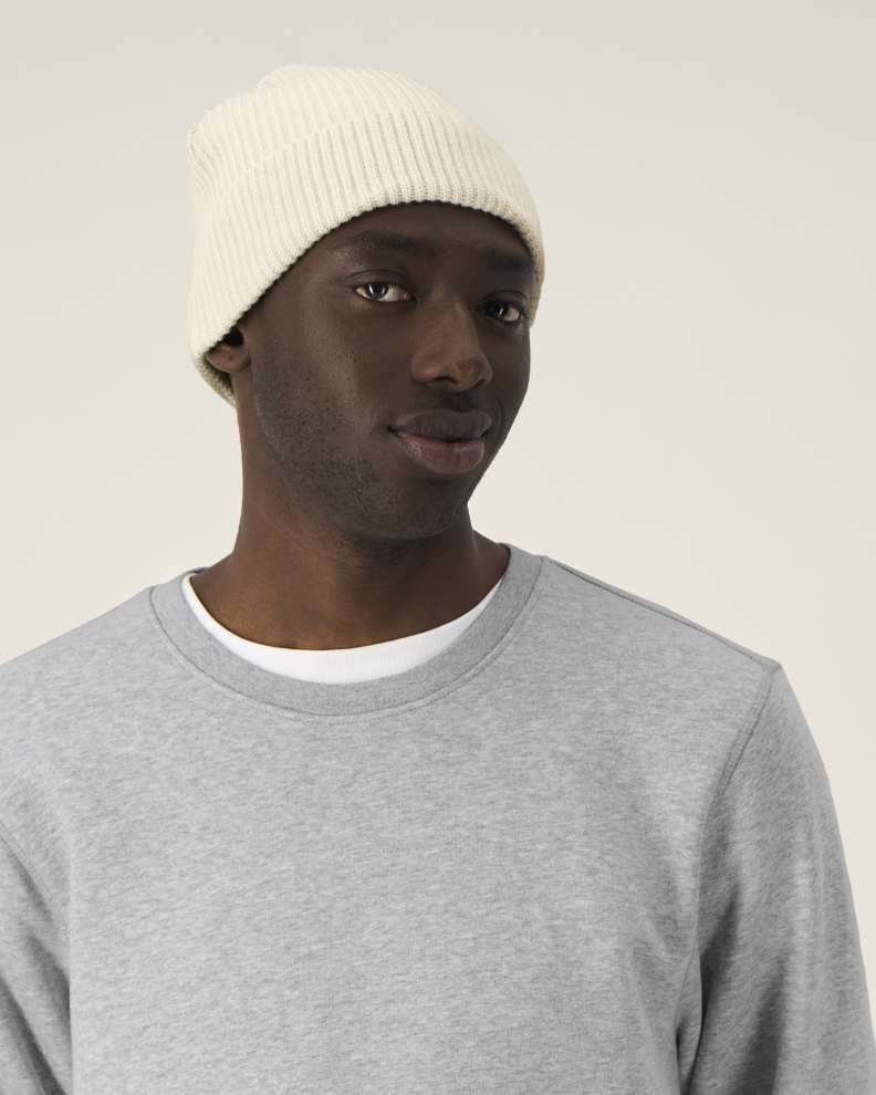 RIB BEANIE - NATURAL - HEADWEAR BEANIE - UNISEX
