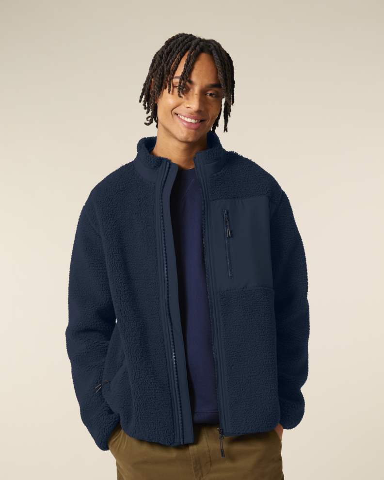 BROOKER - FRENCH NAVY - JACKETS SHERPA - UNISEX