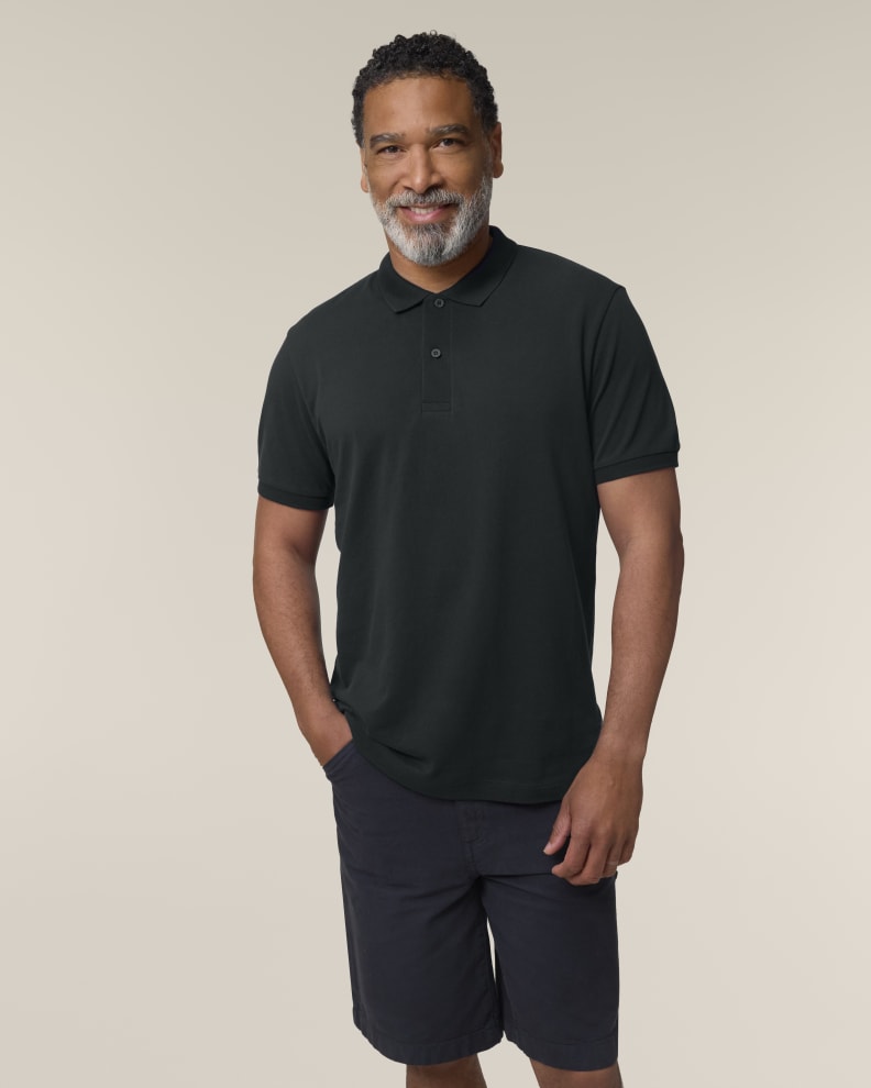 STANLEY COASTER - BLACK - POLOS SHORT SLEEVES - MEN