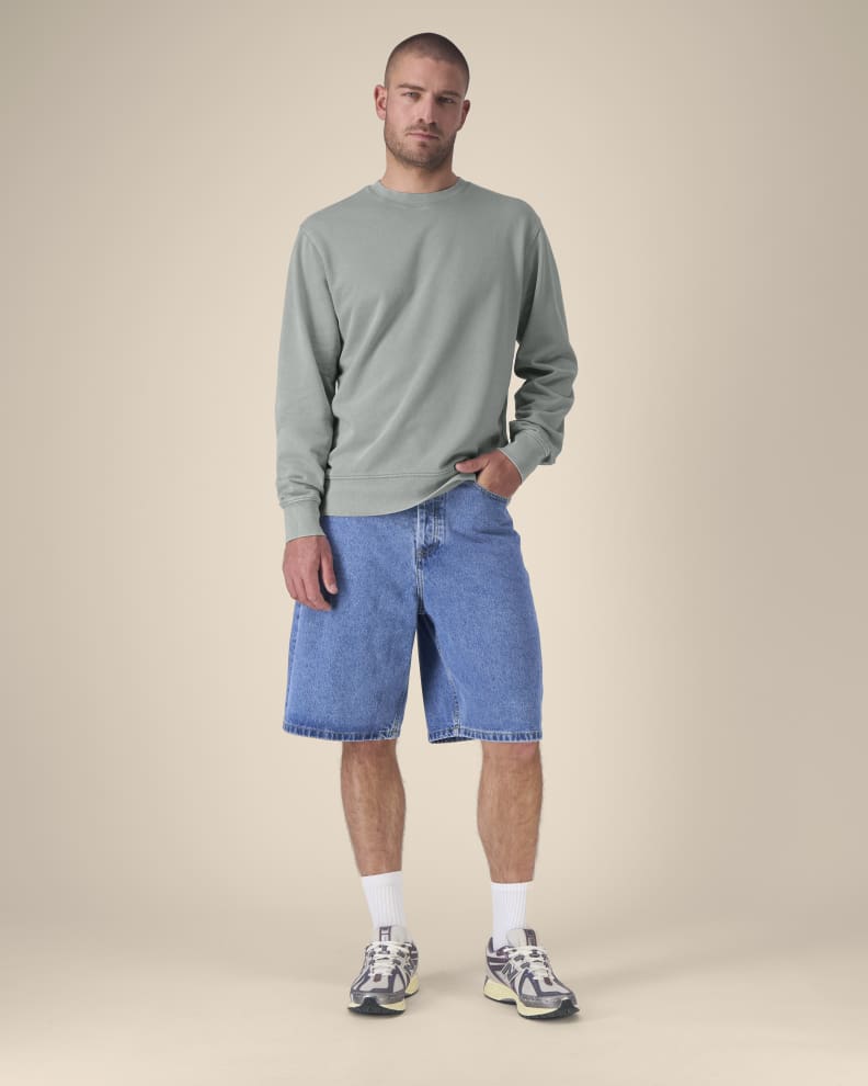 MATCHER VINTAGE - G. DYED MISTY GREY - SWEATSHIRTS CREWNECK - UNISEKS