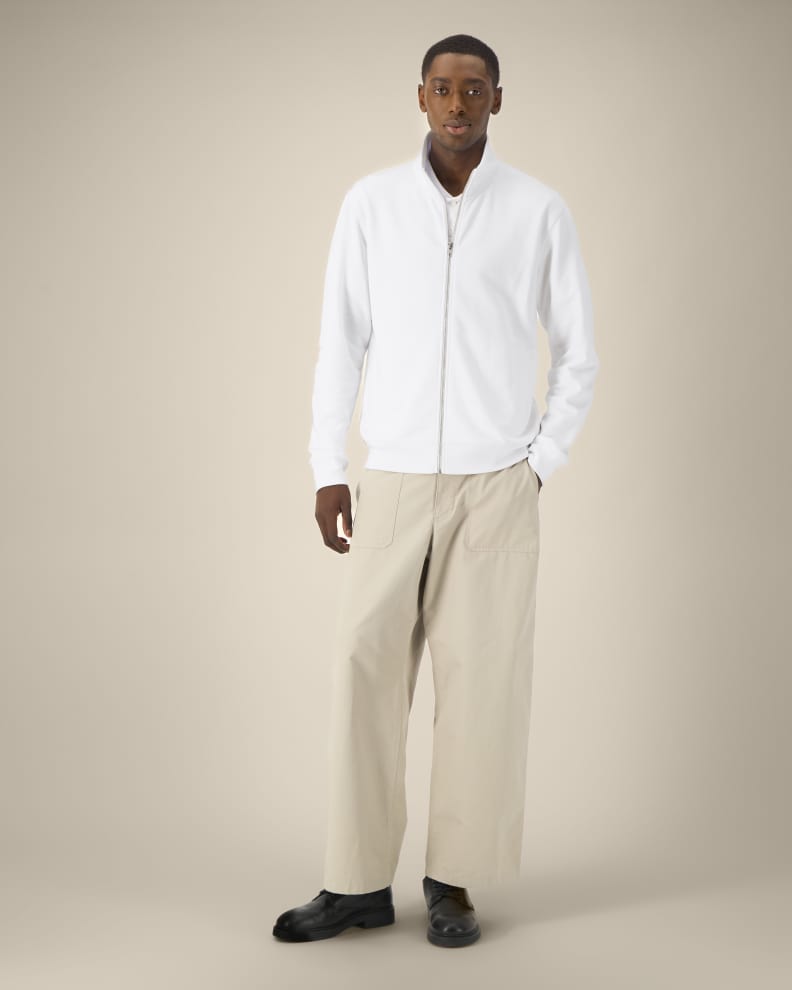 TRAILER 2.0 - WHITE - SWEATSHIRTS JACKET - UNISEX