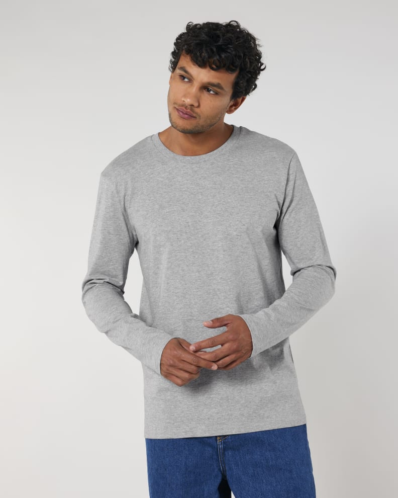 STANLEY SHUFFLER - HEATHER GREY - TEE-SHIRTS LONG SLEEVES - MEN