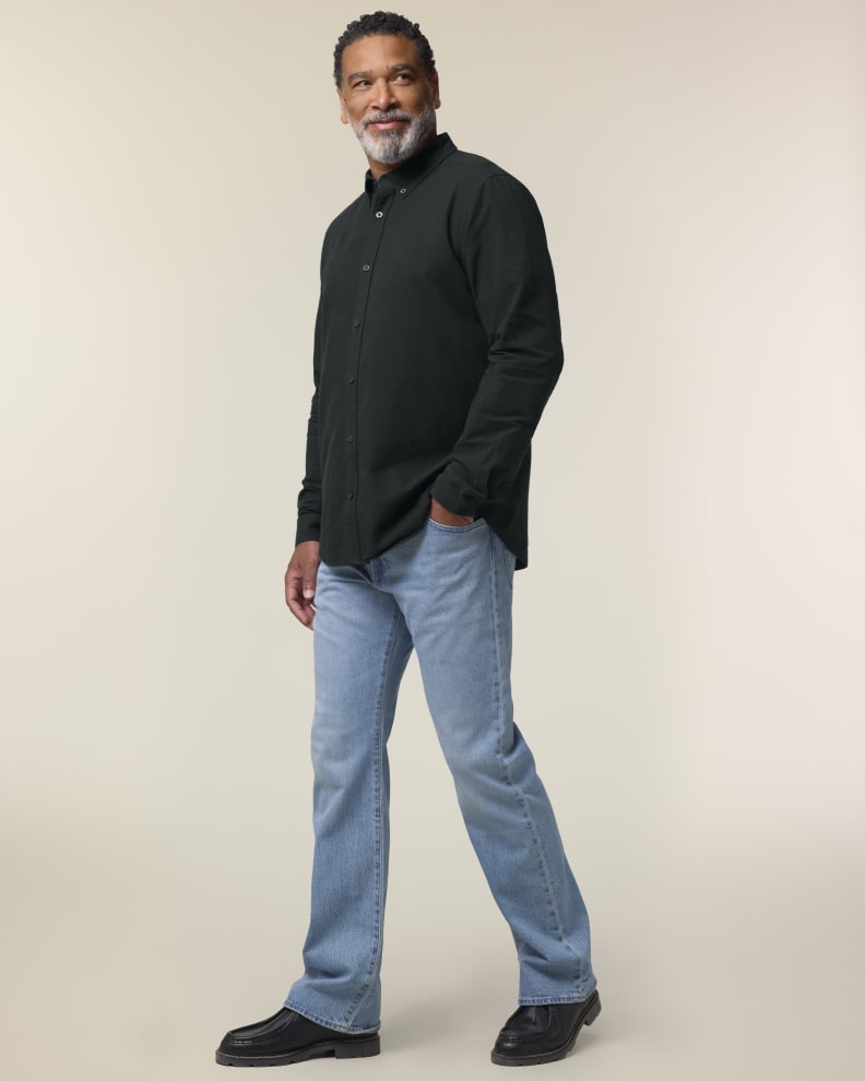 STANLEY OXFORD SHIRT - BLACK - SHIRTS NON DENIM - MEN