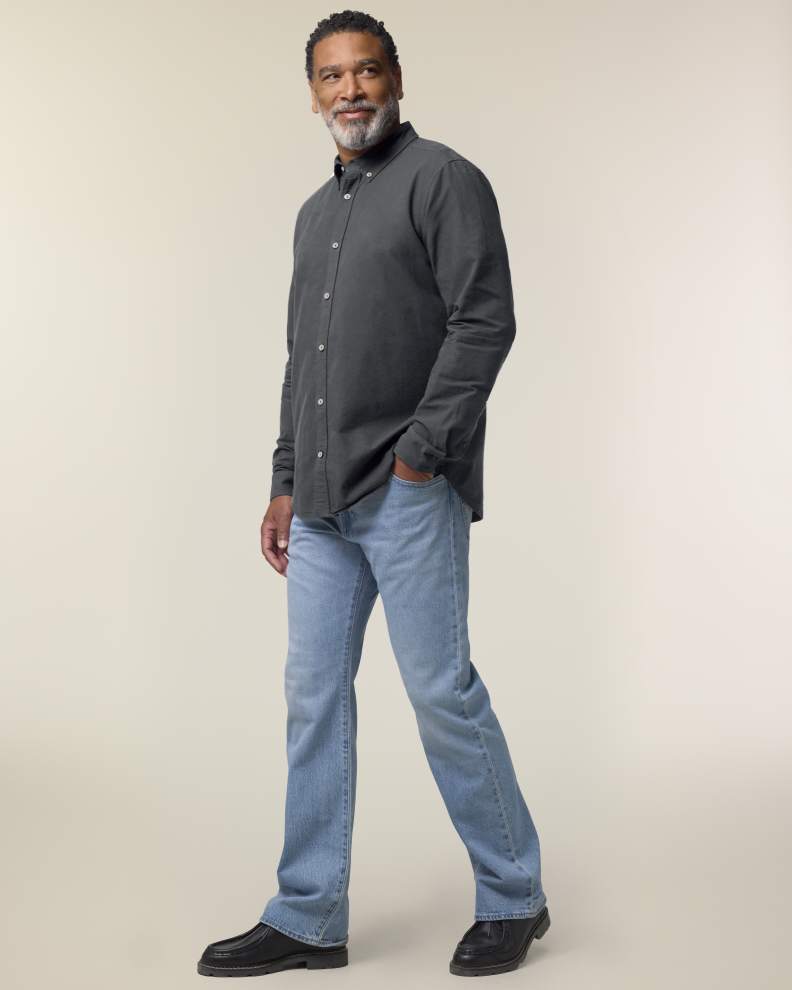 STANLEY OXFORD SHIRT - ANTHRACITE - SHIRTS NON DENIM - MEN