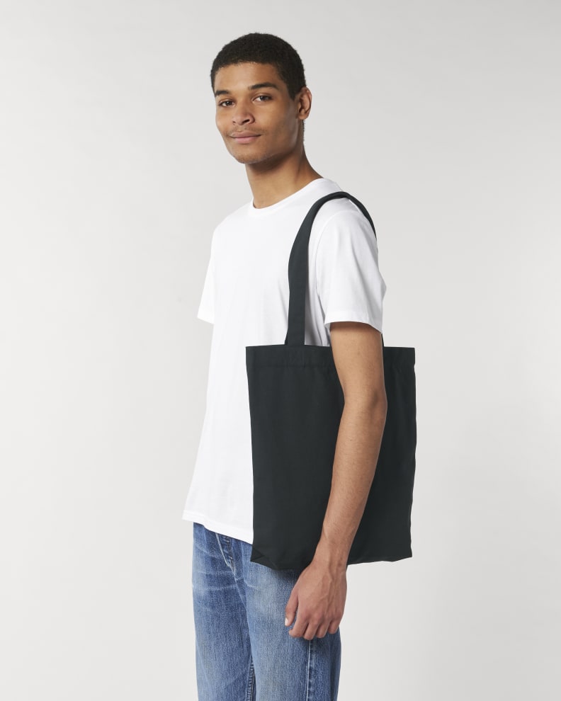 RE-TOTE BAG - BLACK - BAGS TOTE BAG - UNISEKS