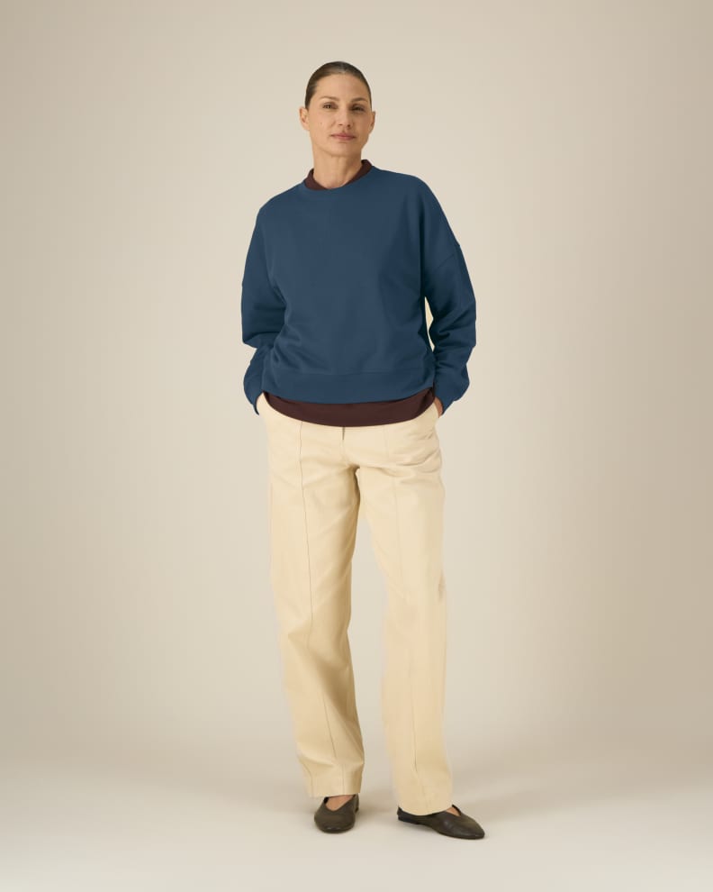 STELLA ALMA - DEEP TEAL - SWEATSHIRTS CREWNECK - WOMEN
