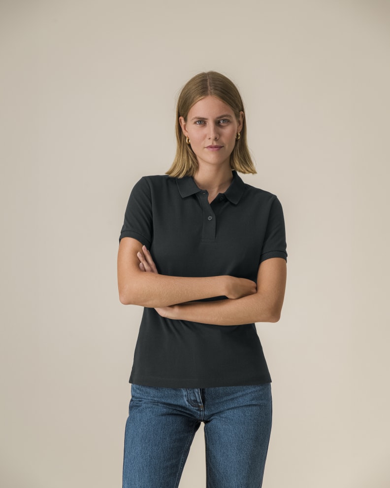 STELLA COASTER - BLACK - POLOS SHORT SLEEVES - WOMEN