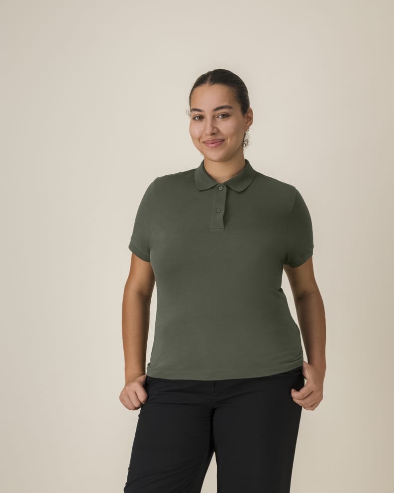 STELLA COASTER - KHAKI - POLOS SHORT SLEEVES - WOMEN