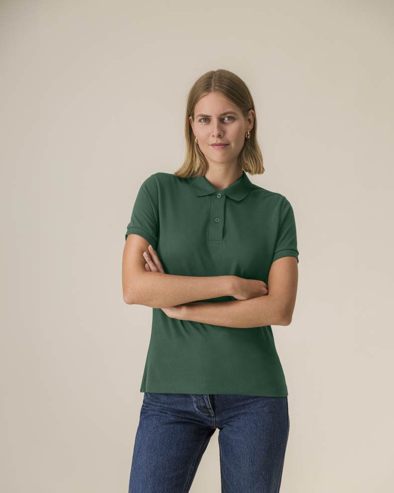 STELLA COASTER - BOTTLE GREEN - POLOS SHORT SLEEVES - WOMEN