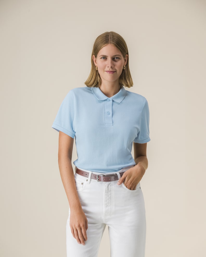 STELLA COASTER SKY BLUE L - SKY BLUE - POLOS SHORT SLEEVES - WOMEN