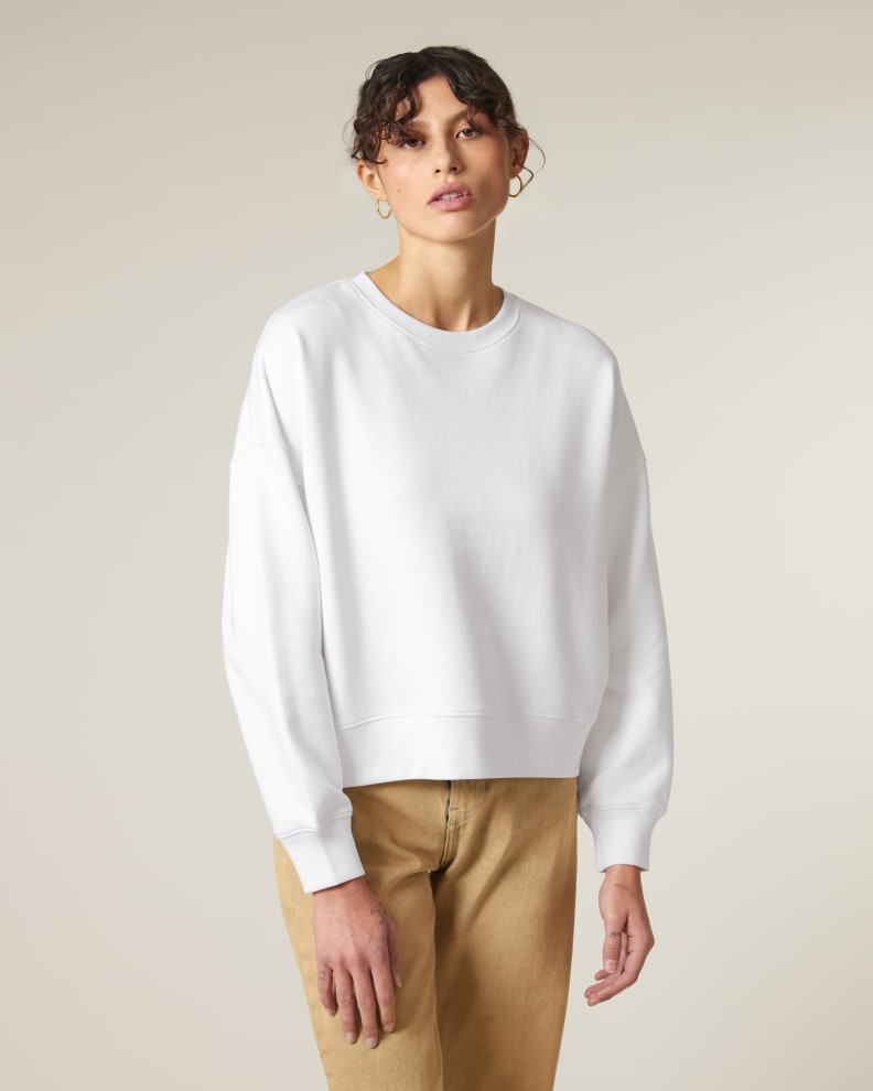 STELLA ALMA - WHITE - SWEATSHIRTS CREWNECK - WOMEN