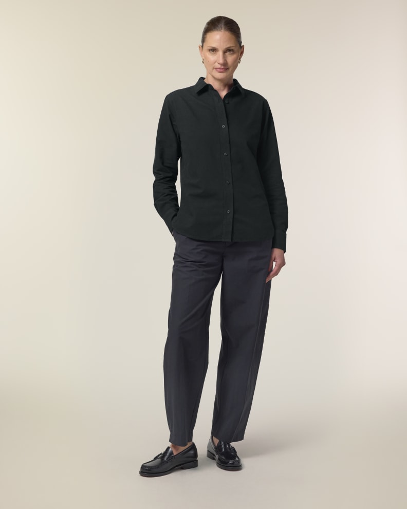 STELLA OXFORD SHIRT - BLACK - SHIRTS NON DENIM - WOMEN