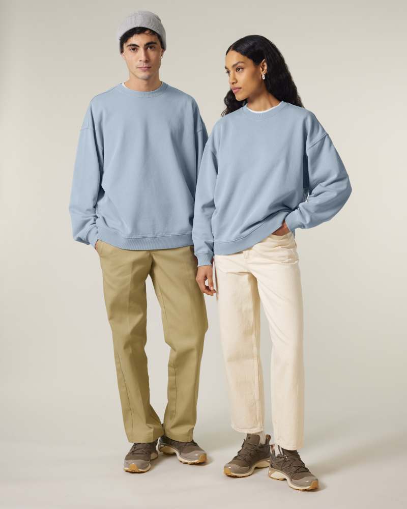 RADDER 2.0 VINTAGE - G. DYED BLUE STONE - SWEATSHIRTS CREWNECK - UNISEKS