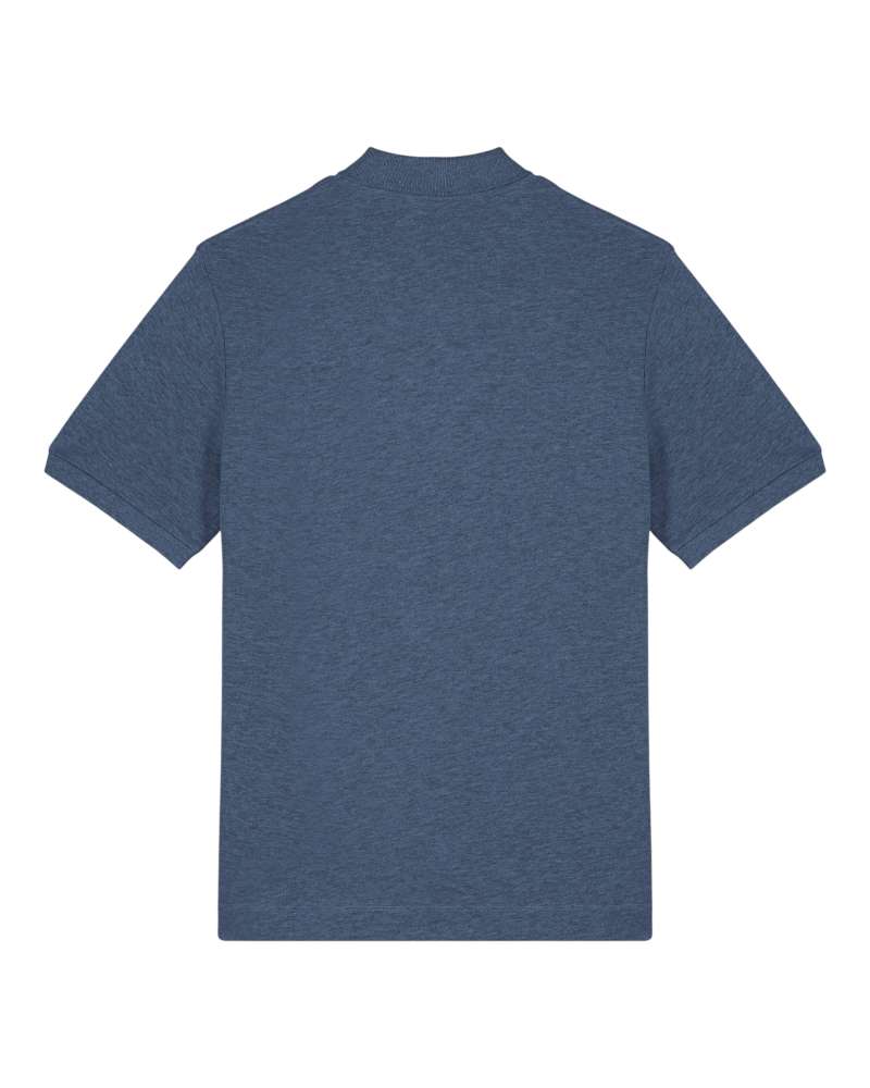 PREPSTER 2.0 - DARK HEATHER BLUE - POLOS SHORT SLEEVES - UNISEXE