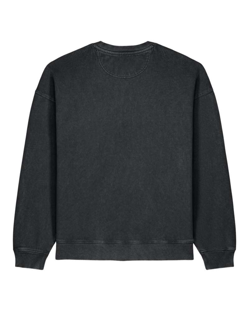 RADDER 2.0 VINTAGE - G. DYED BLACK ROCK - SWEATSHIRTS CREWNECK - UNISEKS