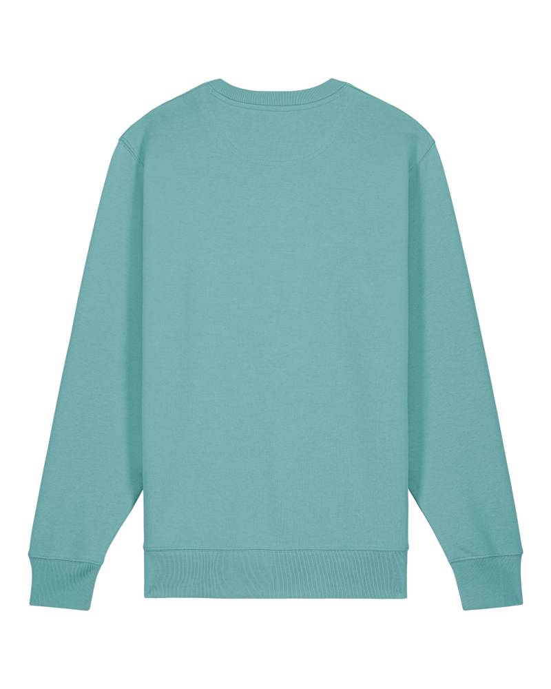 MATCHER - TEAL MONSTERA - SWEATSHIRTS CREWNECK - UNISEKS