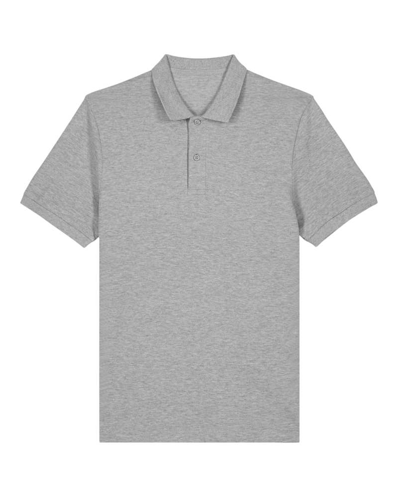 STANLEY COASTER - HEATHER GREY - POLOS SHORT SLEEVES - HOMMES