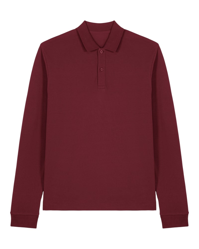 PREPSTER 2.0 LONG SLEEVE - BURGUNDY - POLOS LONG SLEEVES - UNISEKS