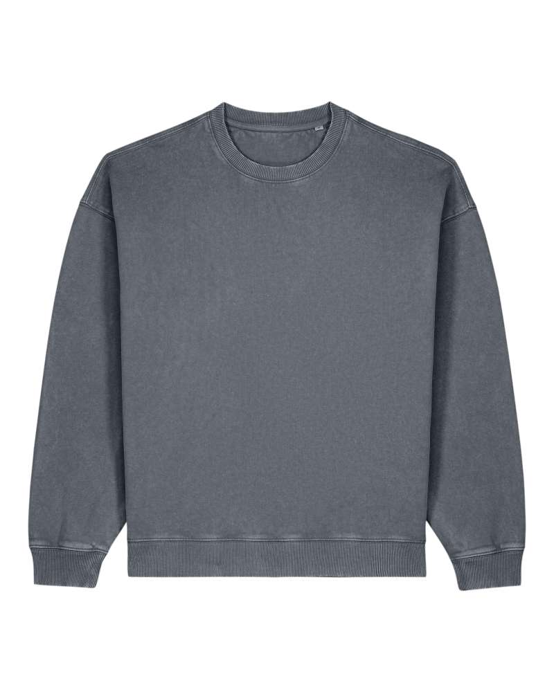 RADDER 2.0 VINTAGE - G. DYED ANTHRACITE - SWEATSHIRTS CREWNECK - UNISEKS
