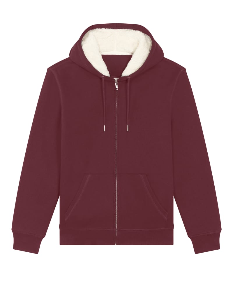 HYGGER SHERPA - BURGUNDY - SWEATSHIRTS JACKET - UNISEX