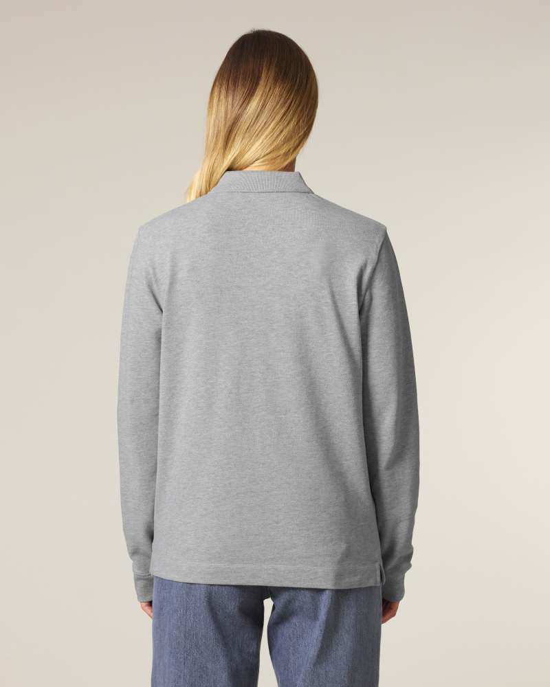 PREPSTER 2.0 LONG SLEEVE - HEATHER GREY - POLOS LONG SLEEVES - UNISEKS