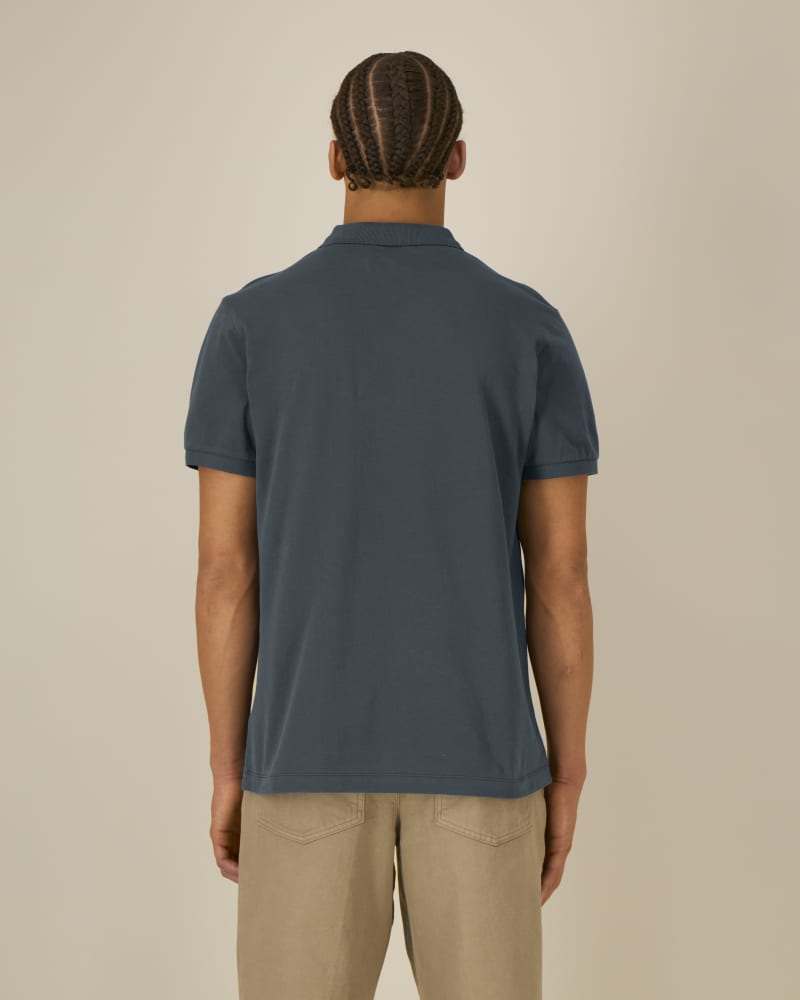 STANLEY COASTER - INDIA INK GREY - POLOS SHORT SLEEVES - HOMMES