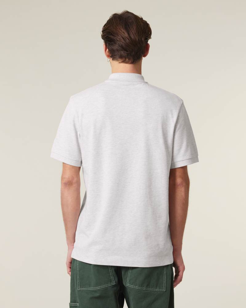 PREPSTER 2.0 - COOL HEATHER GREY - POLOS SHORT SLEEVES - UNISEXE