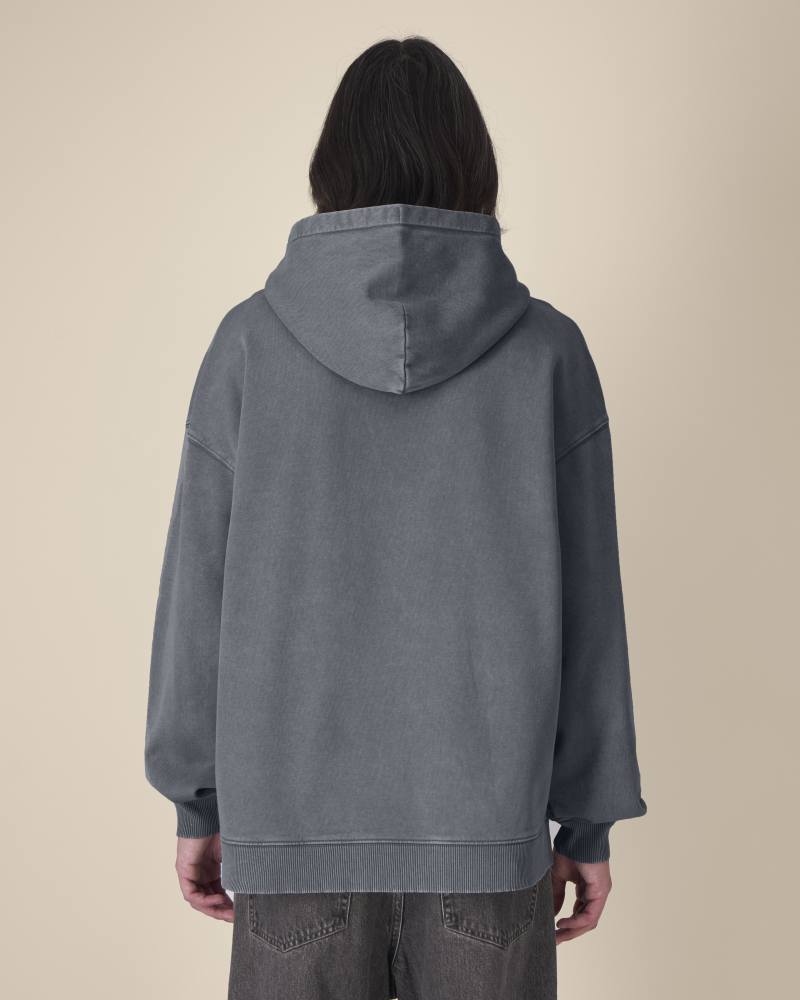 SLAMMER 2.0 VINTAGE - G. DYED ANTHRACITE - SWEATSHIRTS HOODIE - UNISEKS