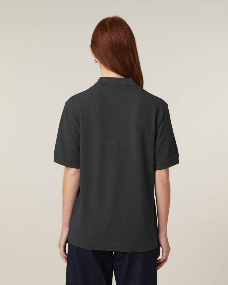 PREPSTER 2.0 - DARK HEATHER GREY - POLOS SHORT SLEEVES - UNISEXE
