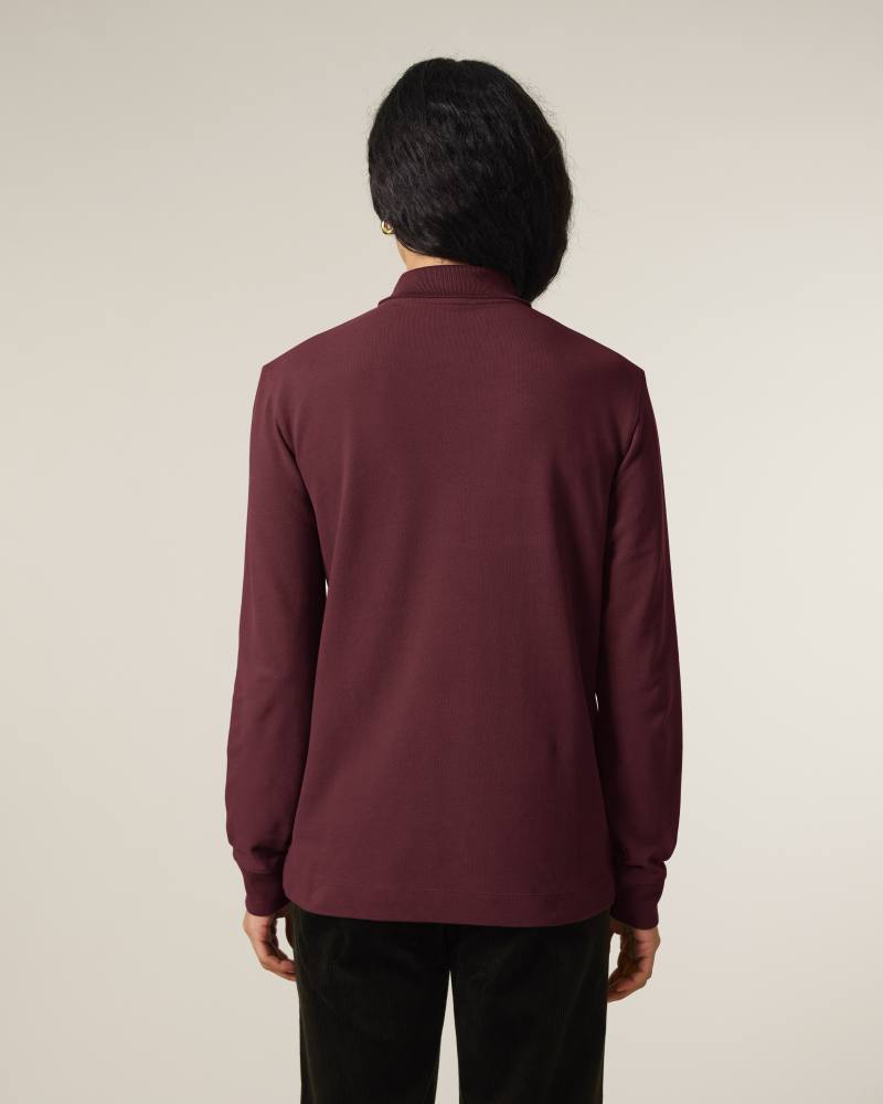 PREPSTER 2.0 LONG SLEEVE - BURGUNDY - POLOS LONG SLEEVES - UNISEKS