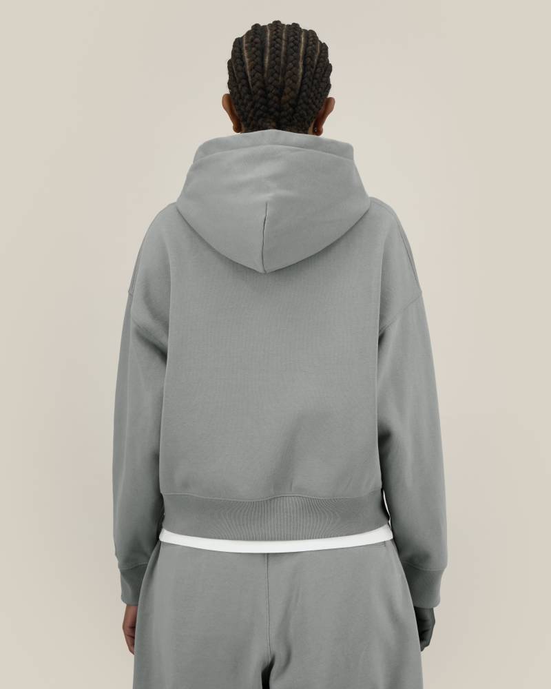 FRONTER - MISTY GREY - SWEATSHIRTS HOODIE - UNISEXE