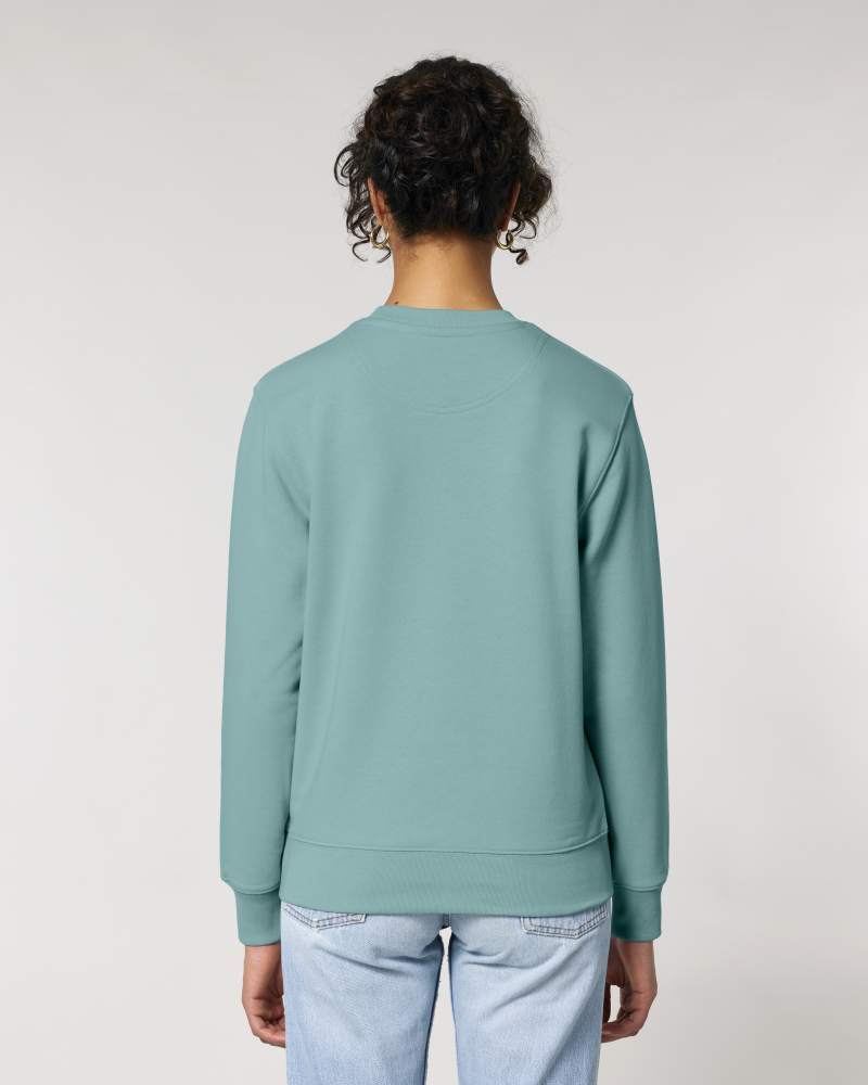 MATCHER - TEAL MONSTERA - SWEATSHIRTS CREWNECK - UNISEKS
