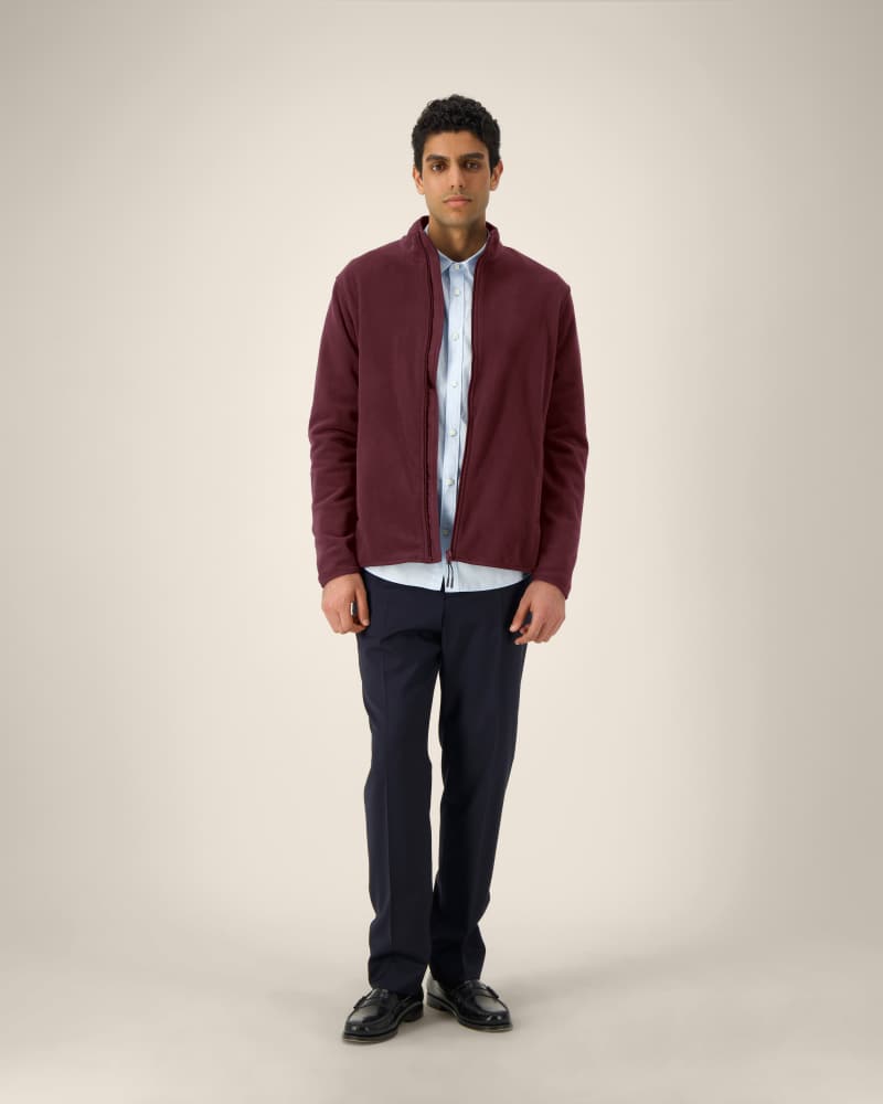 STANLEY GUIDER - BURGUNDY - JACKETS FLEECE - HOMMES
