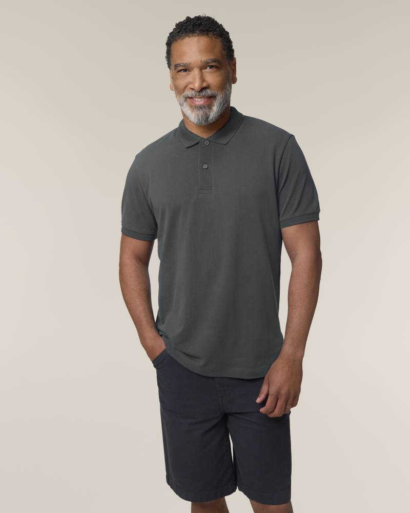 STANLEY COASTER - ANTHRACITE - POLOS SHORT SLEEVES - HOMMES