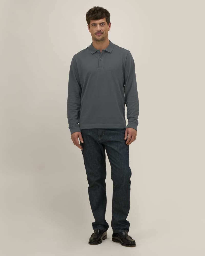 PREPSTER 2.0 LONG SLEEVE - ANTHRACITE - POLOS LONG SLEEVES - UNISEKS