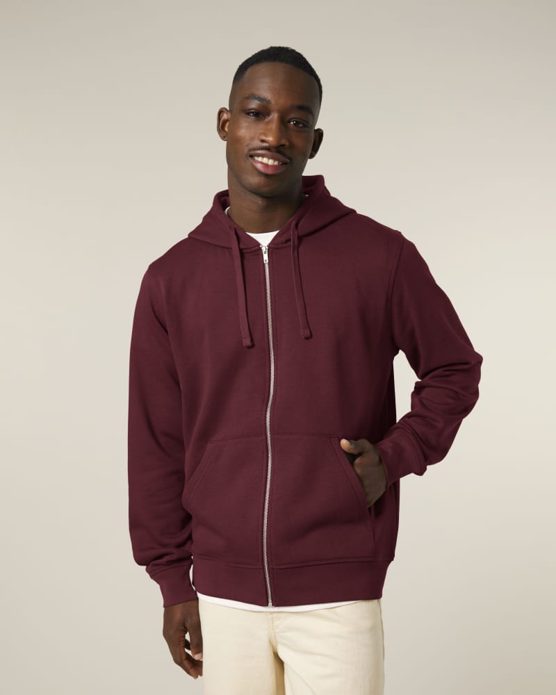 MIXER - BURGUNDY - SWEATSHIRTS JACKET - UNISEKS