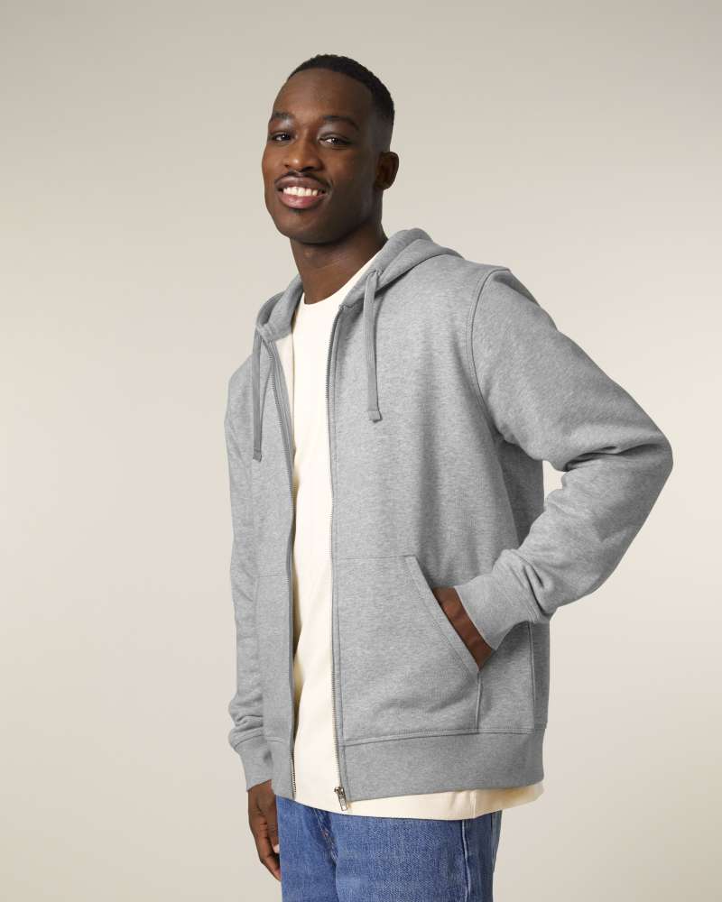 MIXER - HEATHER GREY - SWEATSHIRTS JACKET - UNISEKS