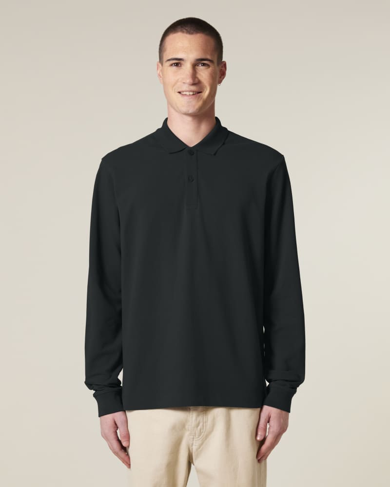 PREPSTER 2.0 LONG SLEEVE - BLACK - POLOS LONG SLEEVES - UNISEKS