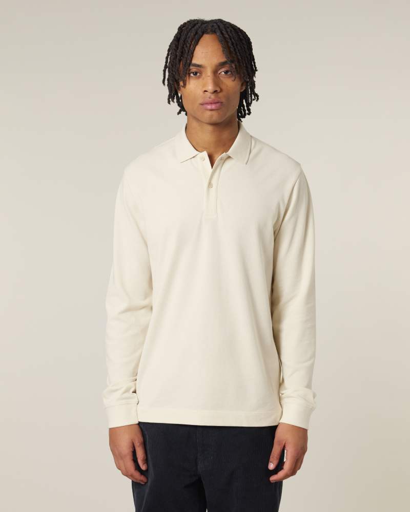 PREPSTER 2.0 LONG SLEEVE - NATURAL RAW - POLOS LONG SLEEVES - UNISEKS