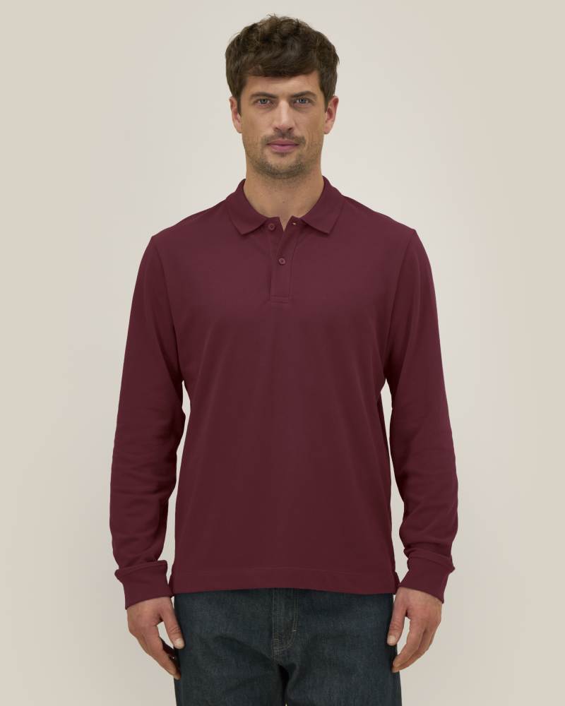 PREPSTER 2.0 LONG SLEEVE - BURGUNDY - POLOS LONG SLEEVES - UNISEKS