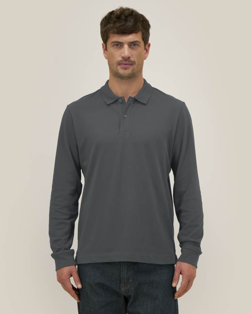 PREPSTER 2.0 LONG SLEEVE - ANTHRACITE - POLOS LONG SLEEVES - UNISEKS