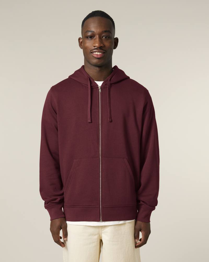 MIXER - BURGUNDY - SWEATSHIRTS JACKET - UNISEKS