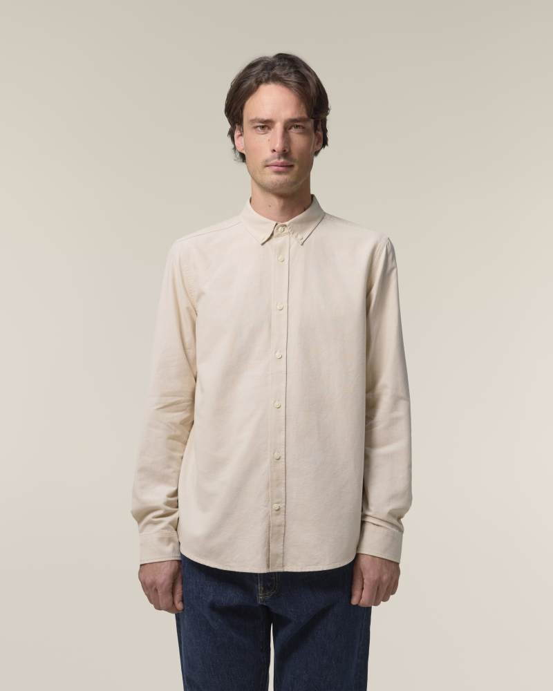 STANLEY OXFORD SHIRT - BEIGE OXFORD - SHIRTS NON DENIM - HOMMES