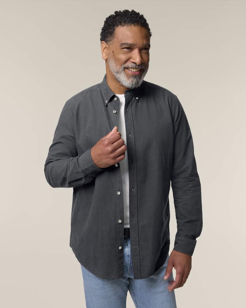 STANLEY OXFORD SHIRT - ANTHRACITE - SHIRTS NON DENIM - HOMMES