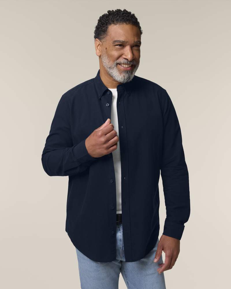 STANLEY OXFORD SHIRT - FRENCH NAVY - SHIRTS NON DENIM - HOMMES